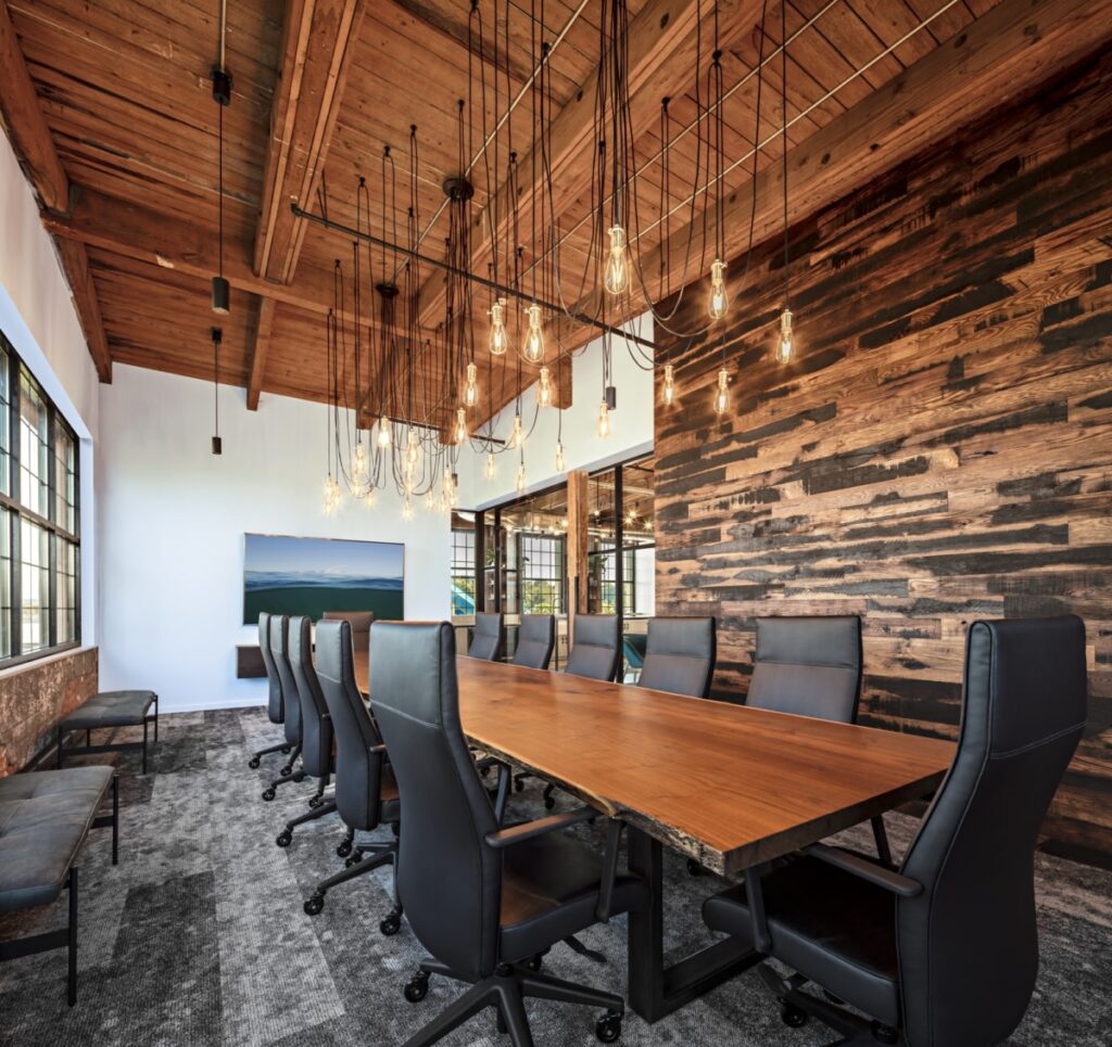industrial boardroom style | Bowen Interiors